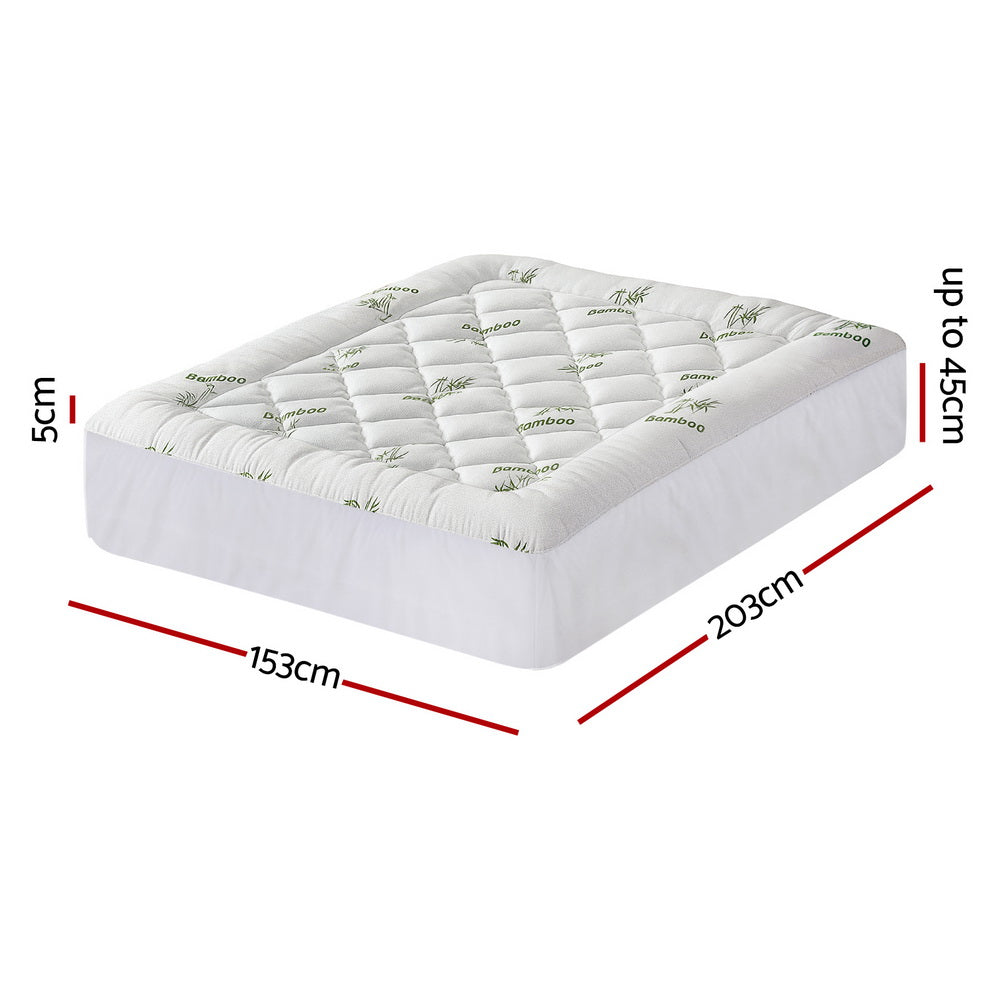 Giselle Bedding Mattress Topper 5cm Pillowtop toppers Free Delivery