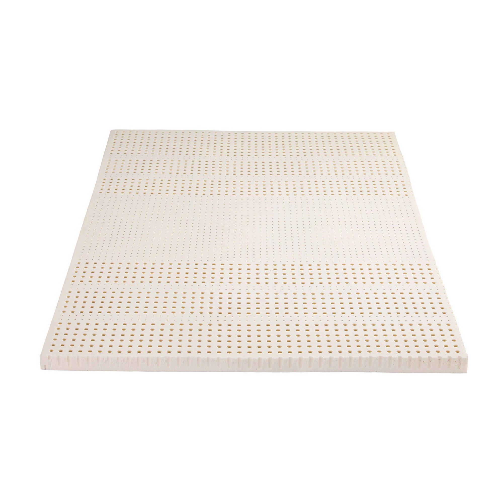 Giselle Bedding Latex Topper 100% Natural Latex Toppers 7-zone w/Ice Silk Cool-touch Fabric Cooling Cover Queen 5cm