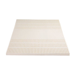 Giselle Bedding Latex Topper 100% Natural Latex Toppers 7-zone w/Ice Silk Cool-touch Fabric Cooling Cover Queen 5cm
