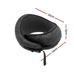 Wanderlite Travel Pillows for Airplanes Ergonomic Memory Foam Neck Pillow, Breathable & Washable Cover, Travel Bag Included, Airplane Pillow for Airpl