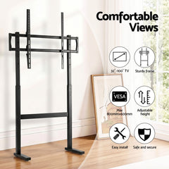 Artiss Universal Floor TV Stand for 32-100 Inch Screens Heavy Duty 40kg Capacity