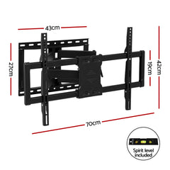 Artiss TV Wall Mount Bracket for 37" - 85" TVs Swivel Tilt Extendable Full Motion