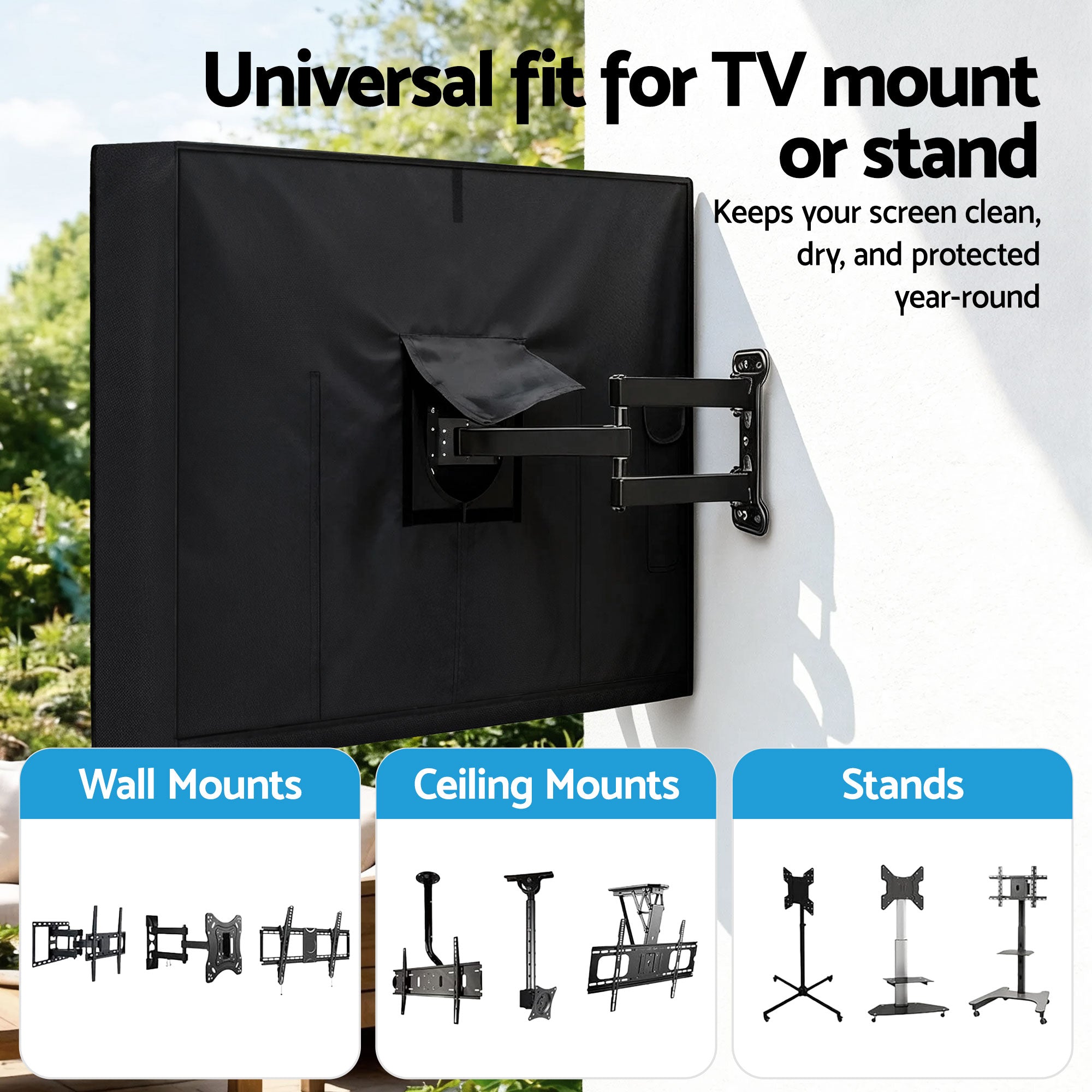 Artiss 55-58 Inch TV Cover Waterproof Outdoor Free Delivery