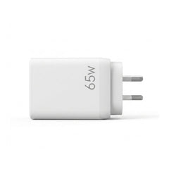 Devanti USB C Charger 65W Fast Charger 3 Port PD Wall Adapter White