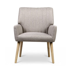 Artiss 2X Armchair Faux Fabric Beige
