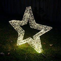 Samland 3D Frame Led Star Warm White for Christmas Decoration - 3Dstar_S