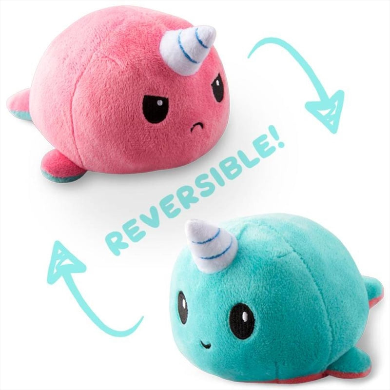 VR Distribution Reversible Plushie - Narwhal Light Blue/Light Free Delivery
