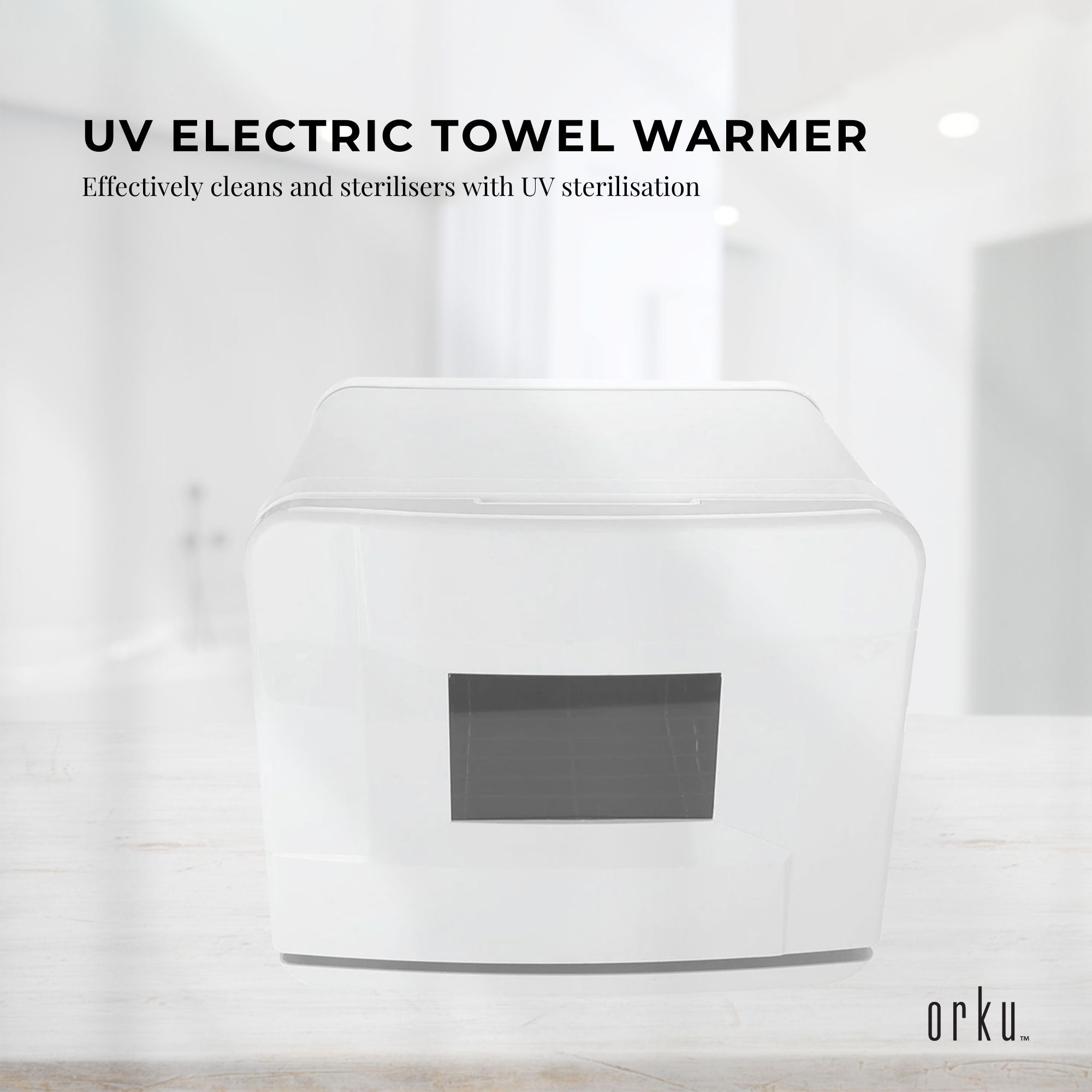 Orku 8L Electric Towel Warmer UV Cabinet Salon Spa White