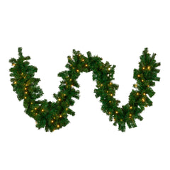 Christabelle 274cm Chadwick Green Pre-Lit Christmas Garland