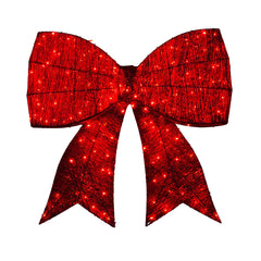Christabelle 91cm Christmas Display Bow With Led And Twinkle Lights Festive Decoration