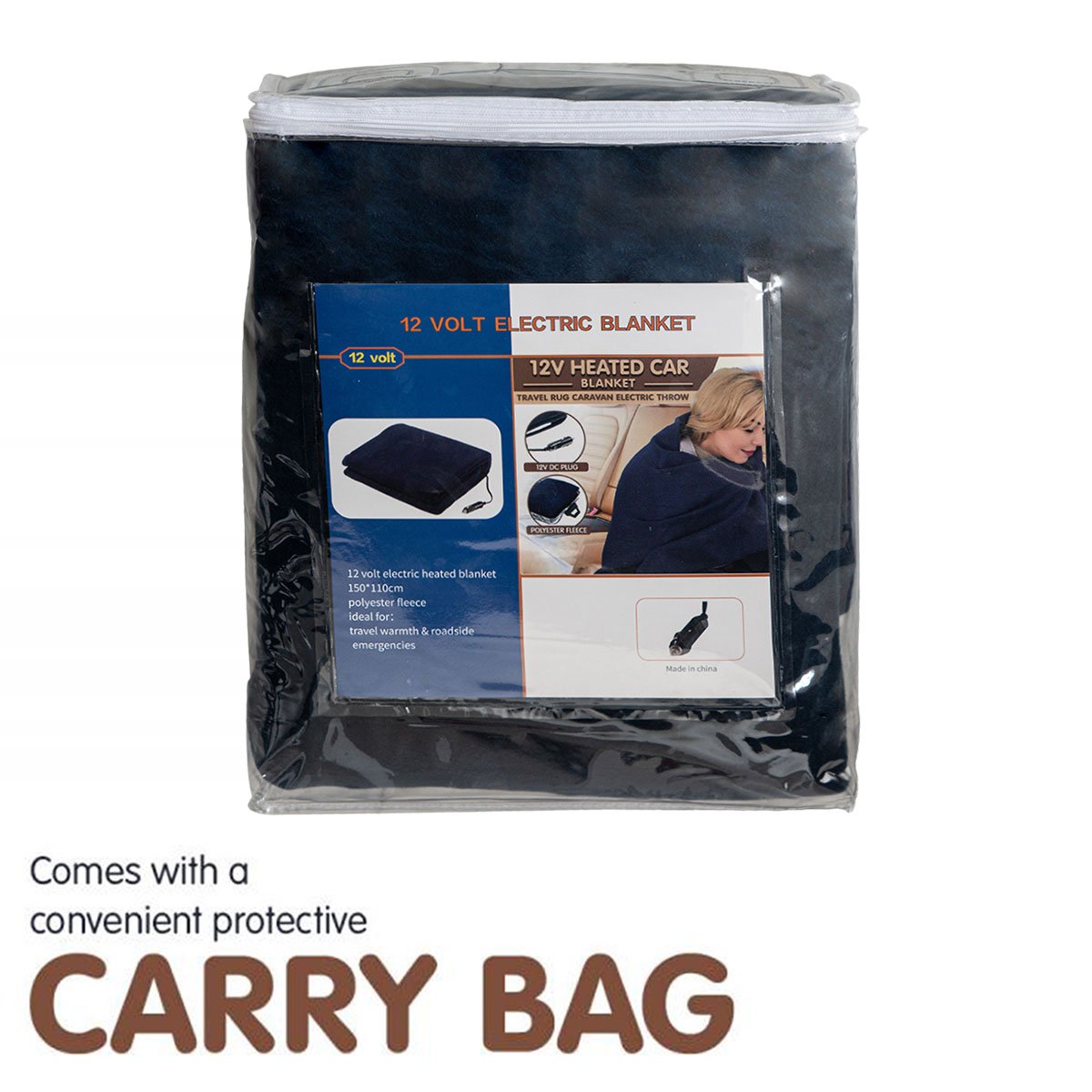 Laura Hill Heated Electric Car Blanket 150x110cm 12v Free Delivery