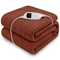 Laura Hill Electric Heated Blanket Throw Soft Coral Fleece w/ 9 Heat Settings