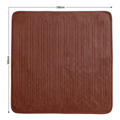Laura Hill Electric Heated Blanket Throw Soft Coral Fleece w/ 9 Heat Settings