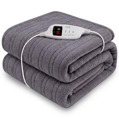 Laura Hill Electric Heated Blanket Throw Soft Coral Fleece w/ 9 Heat Settings
