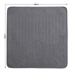 Laura Hill Electric Heated Blanket Throw Soft Coral Fleece w/ 9 Heat Settings