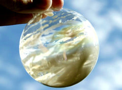 50 Bulk Buy Pack of Glass Bauble 10cm Diameter Round Clear with Silver Cap