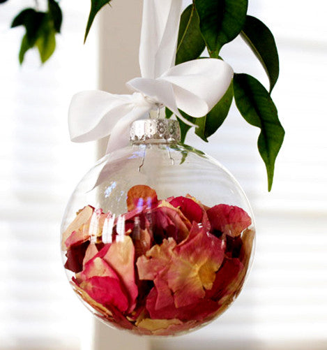 24 Bulk Buy Pack of Glass Bauble 6cm Diameter Round Clear with Silver Cap