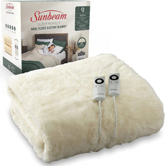 Sunbeam Sleep Wool Fleece Heated Soft Washable Free Delivery
