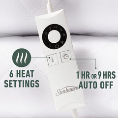 Sunbeam Sleep Wool Fleece Heated Soft Washable Free Delivery