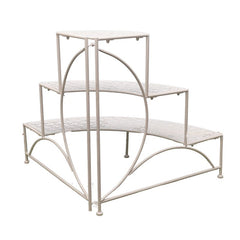 Riviera 3 Tier Round Fronted Corner Potplant Stand 60cm