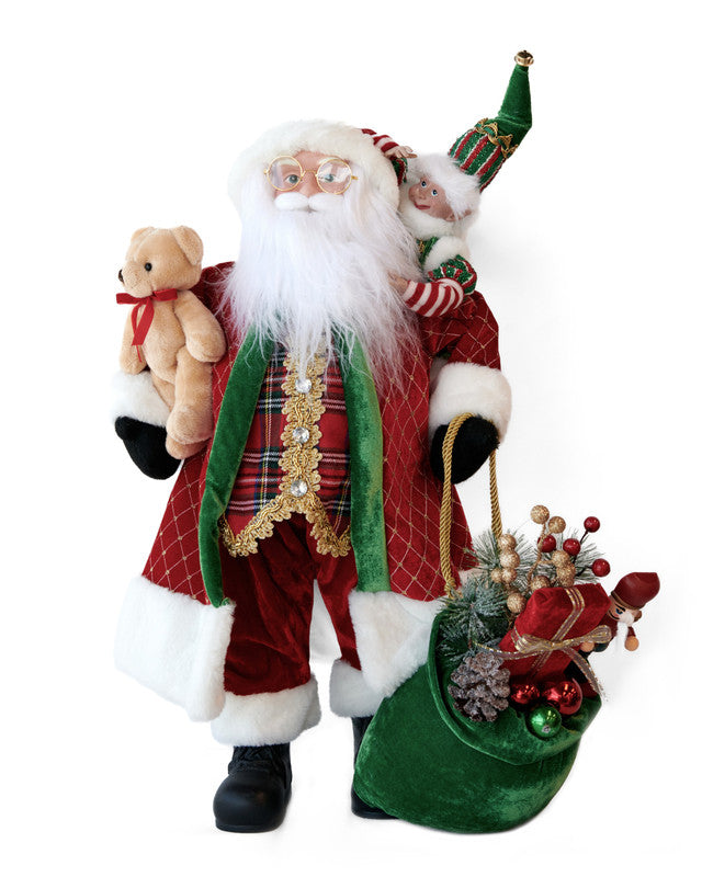 Does not apply LUXURY SANTA BEAR & ELF 61CM Free Delivery