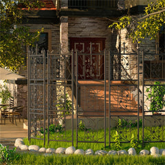 2pcs Metal Garden Trellis Fence for Climbing Plants and Rose Support - Free Delivery