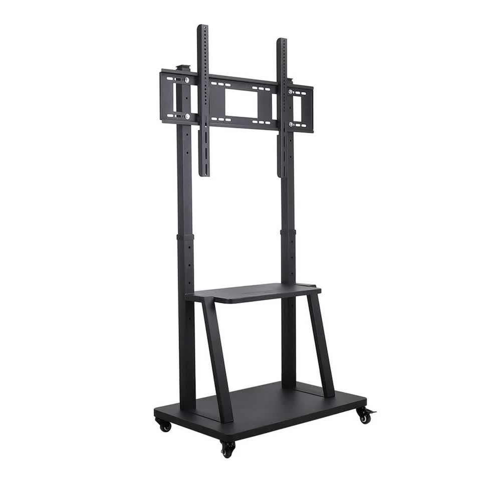 100" Heavy Duty Floor TV Stand TV Cart Trolley Height Adjustable Mount Bracket - Free Delivery