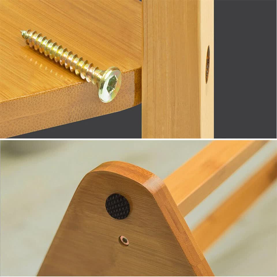 Wooden Coat and Hat Stand with 10 Hooks – Floor Standing Clothes and Umbrella Rack - Free Delivery