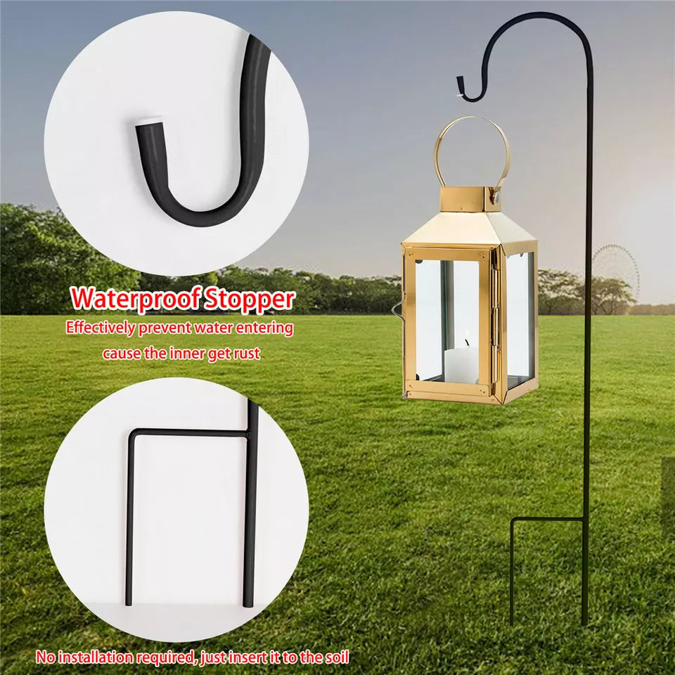 Set of 8 Anti-Wind Shepherd Hooks for Garden and Wedding Decorations - Free Delivery