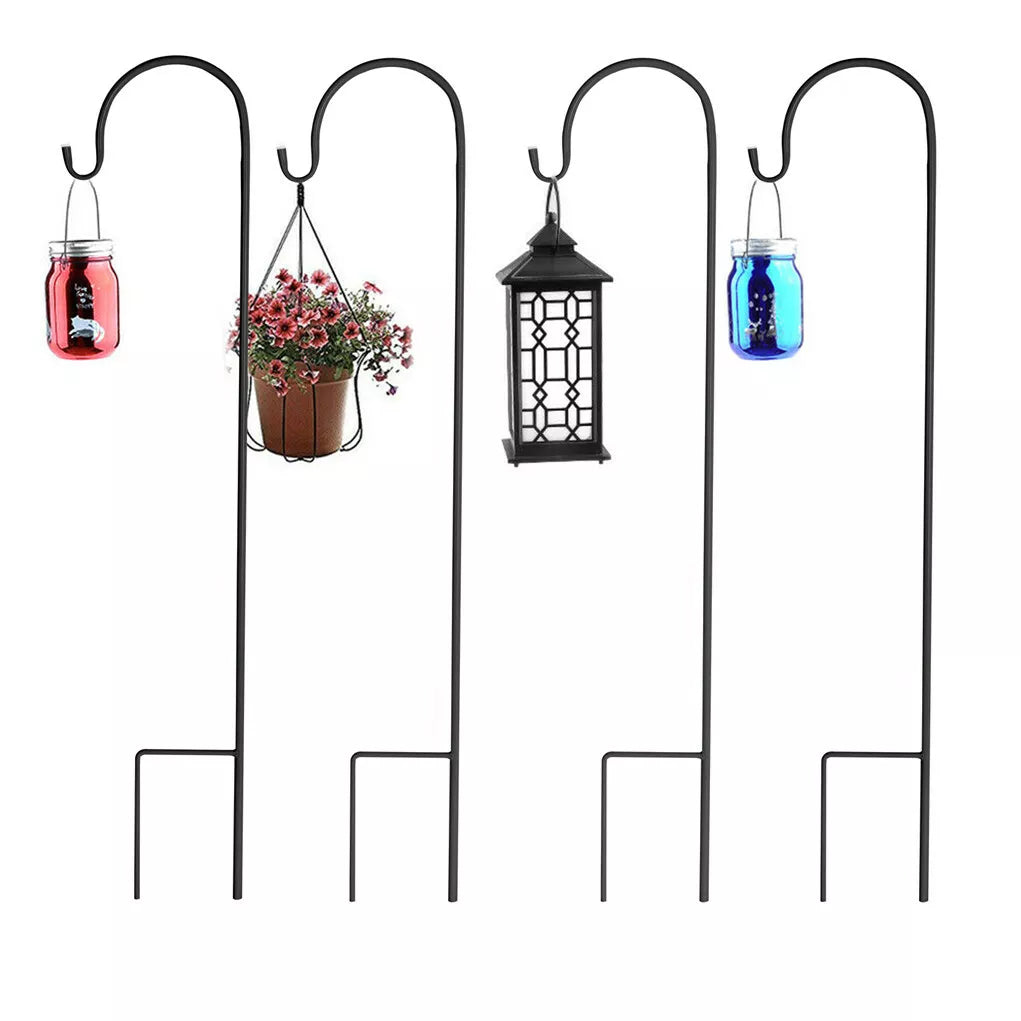 Set of 8 Anti-Wind Shepherd Hooks for Garden and Wedding Decorations - Free Delivery
