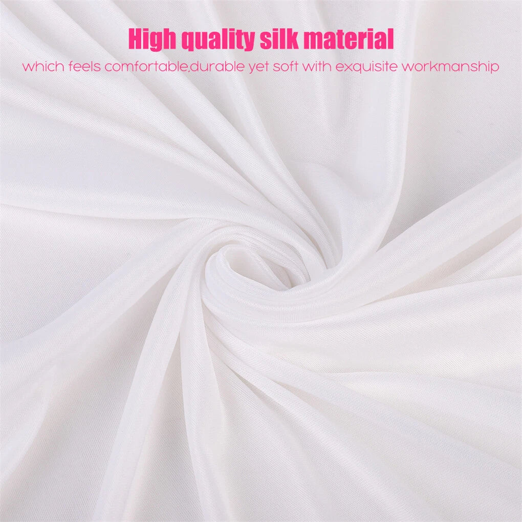 Large 3×3 m White Wedding Backdrop Curtains for Baby Shower and Birthday Decor - Free Delivery