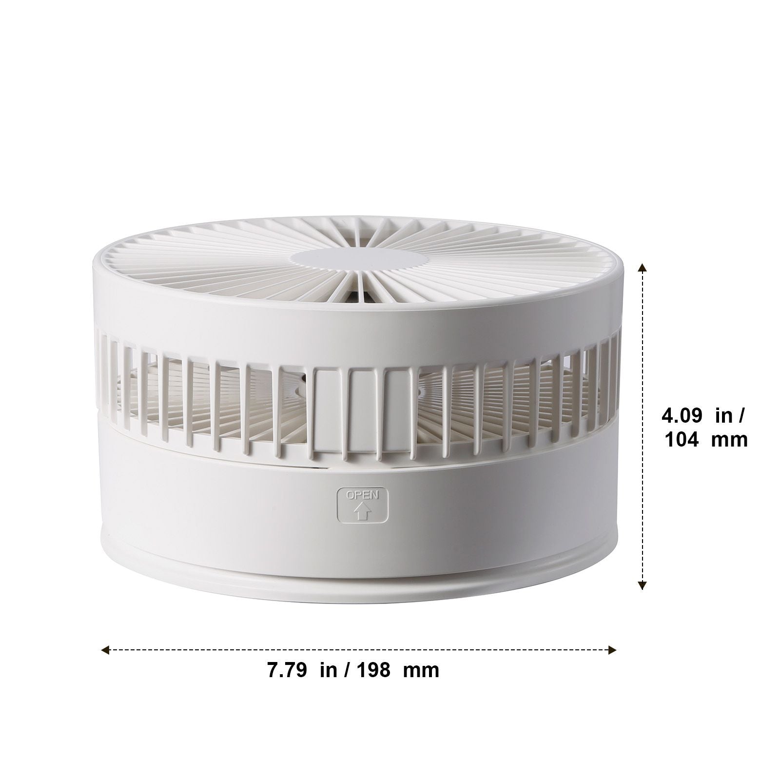 8 Inch Foldable Oscillating Standing Fan with Remote Control, 4 Speed Adjustable