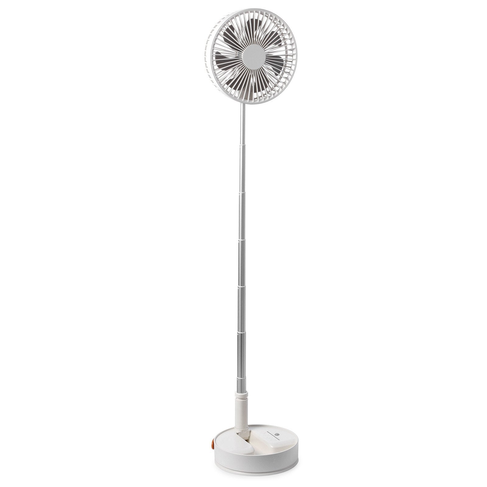 VEVOR 8 Inch Foldable Oscillating Standing Fan with Remote Control, 4 Speed Adjustable Portable Desk Quiet Fan, 7200mah Rechargeable USB Small Fan, Folded Rotating Floor Fan for Bedroom Office Travel