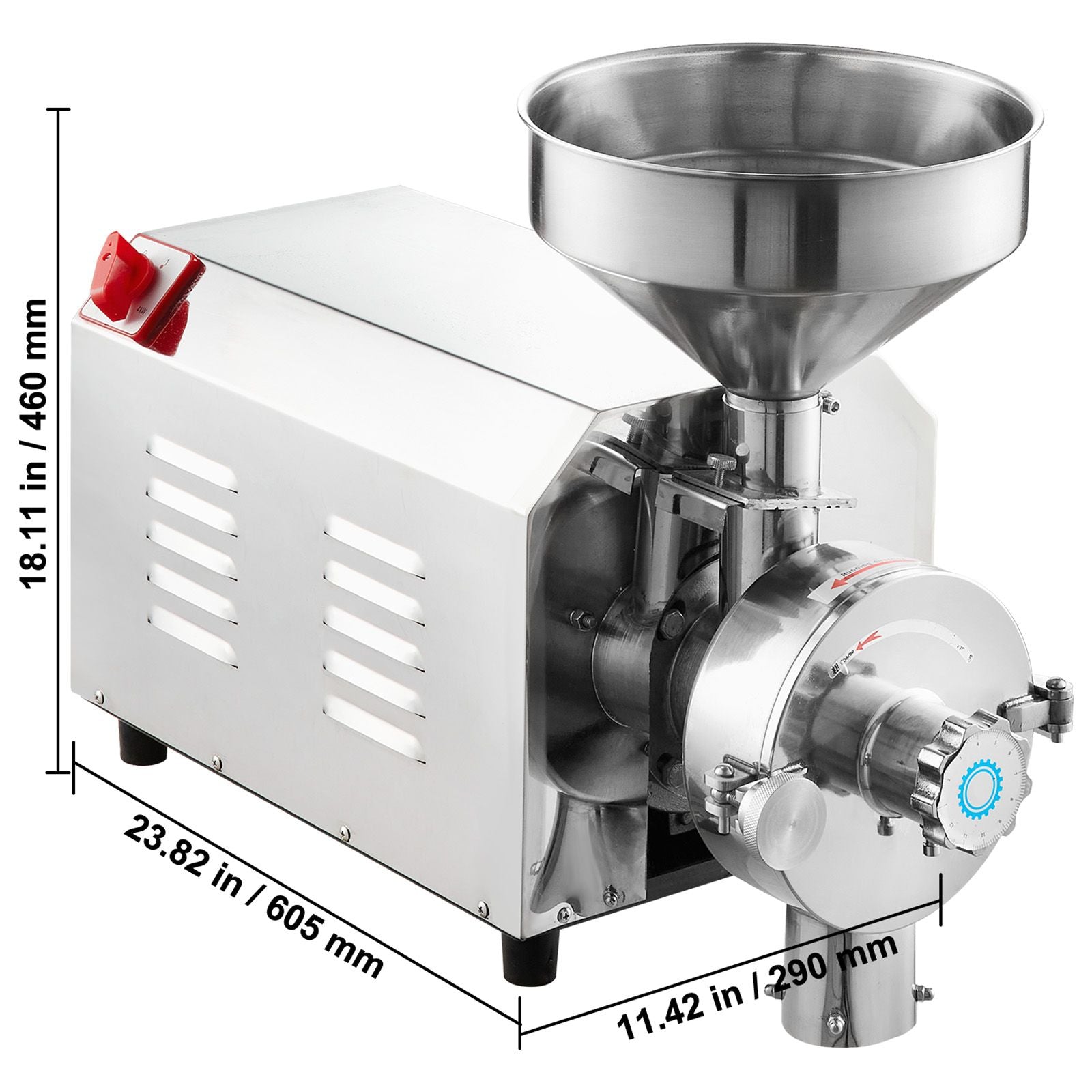 Grain Grind Mill Grain Grinding Machine 2200W Food Processing Machinery