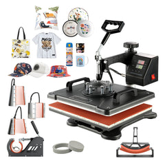 1400W Heat Press Machine 8 In 1 Sublimation Steel Frame Heat Presses with