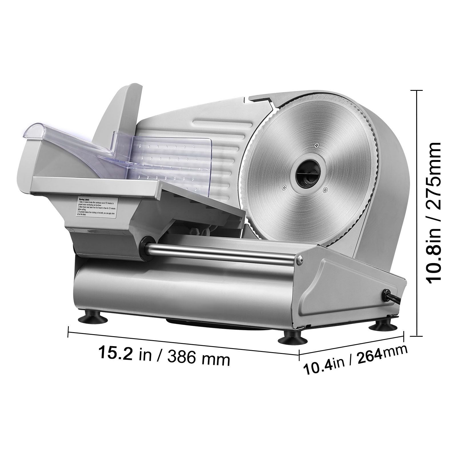 Meat Slicer, 180W Electric Deli Food Slicer with 7.5" SUS420 Stainless Steel