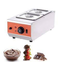 Chocolate Tempering Machine, 2 Tanks Chocolate Melting Pot with TEMP Control