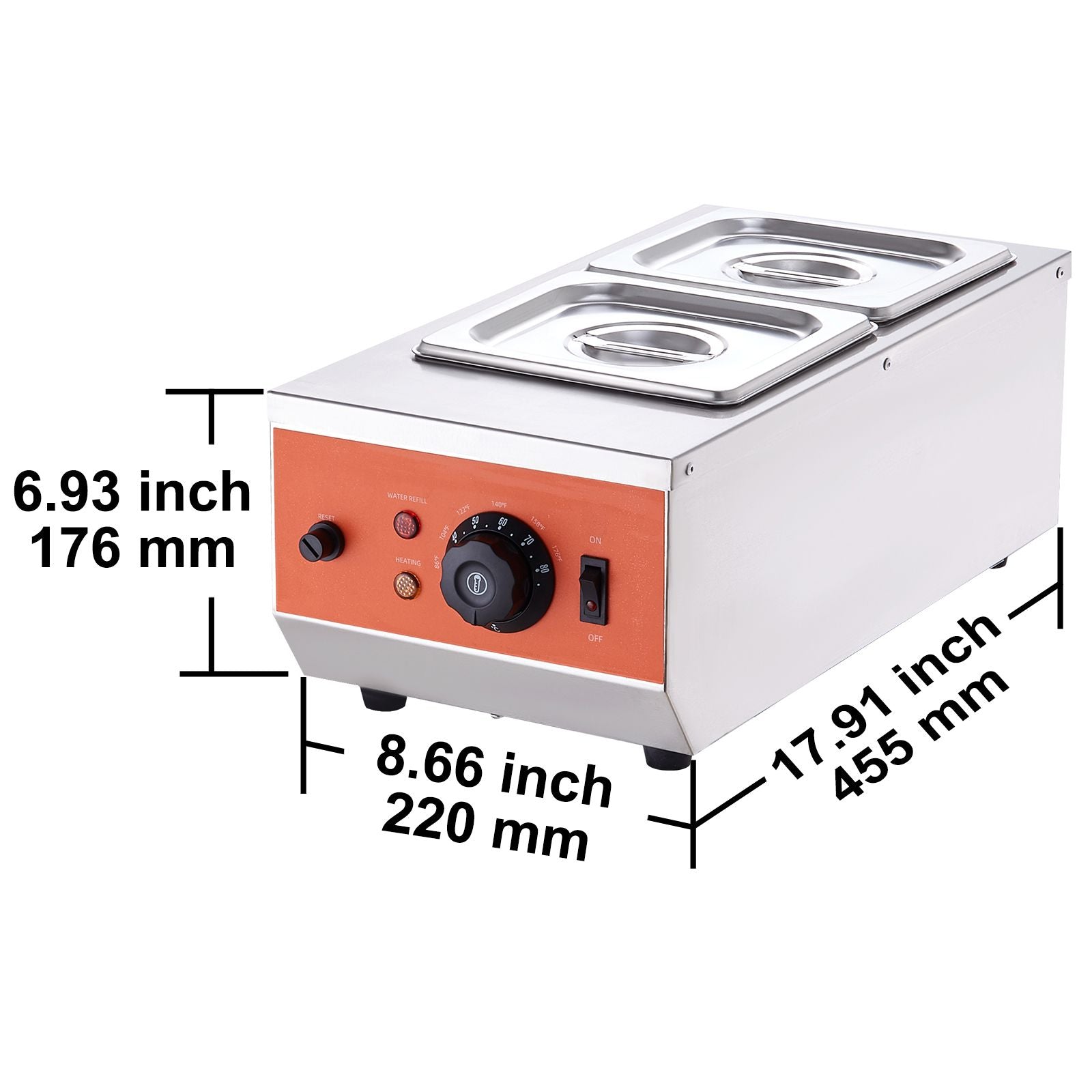 Chocolate Tempering Machine, 2 Tanks Chocolate Melting Pot with TEMP Control