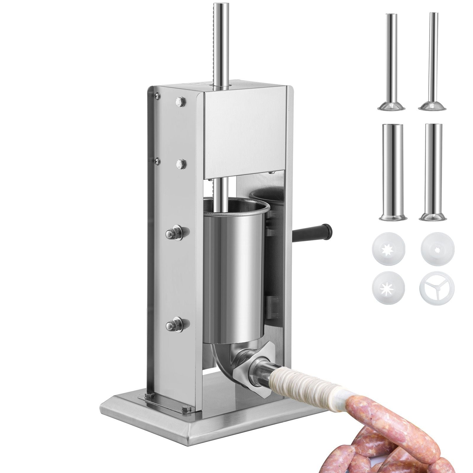 Sausage Stuffer 5LBS/3L Capacity Homemade Sausage Maker Stainless Steel