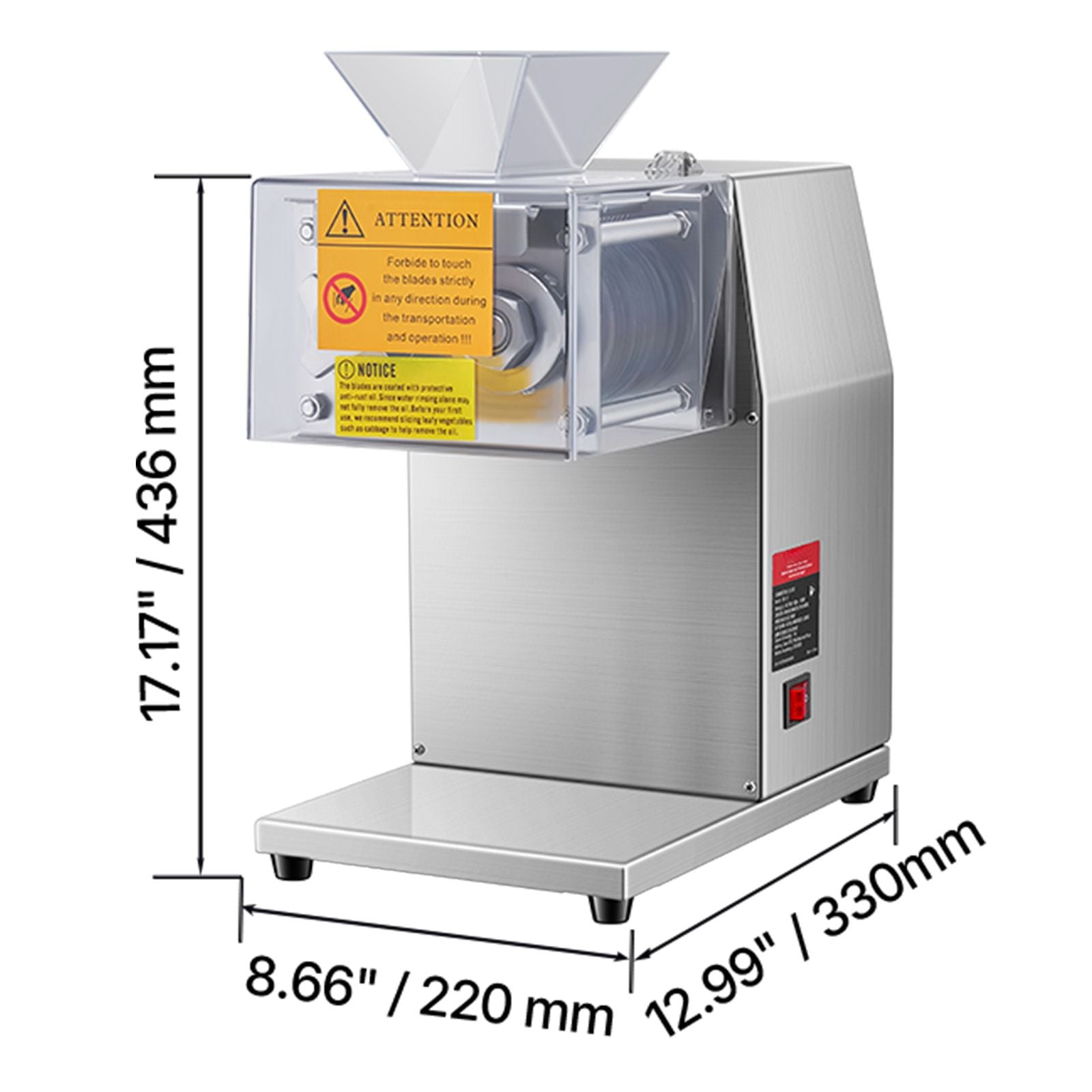 Electric Meat Cutter Machine 850W Commercial Meat Slicer Cutting Machine
