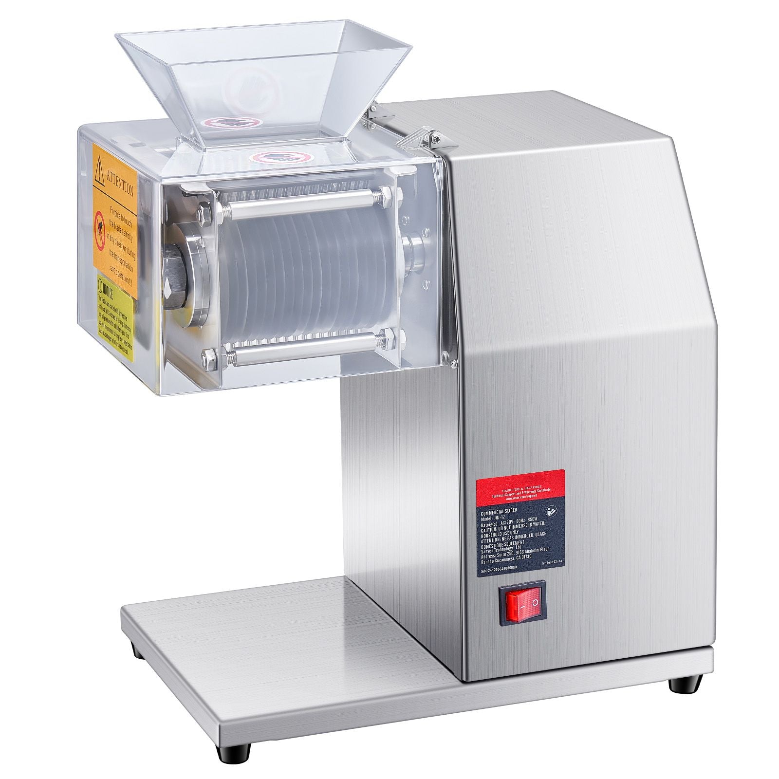 Electric Meat Cutter Machine 850W Commercial Meat Slicer Cutting Machine