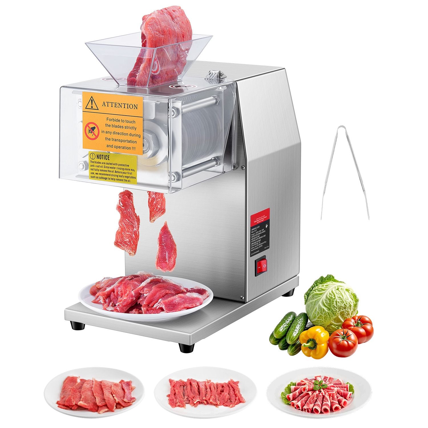 Electric Meat Cutter Machine 850W Commercial Meat Slicer Cutting Machine