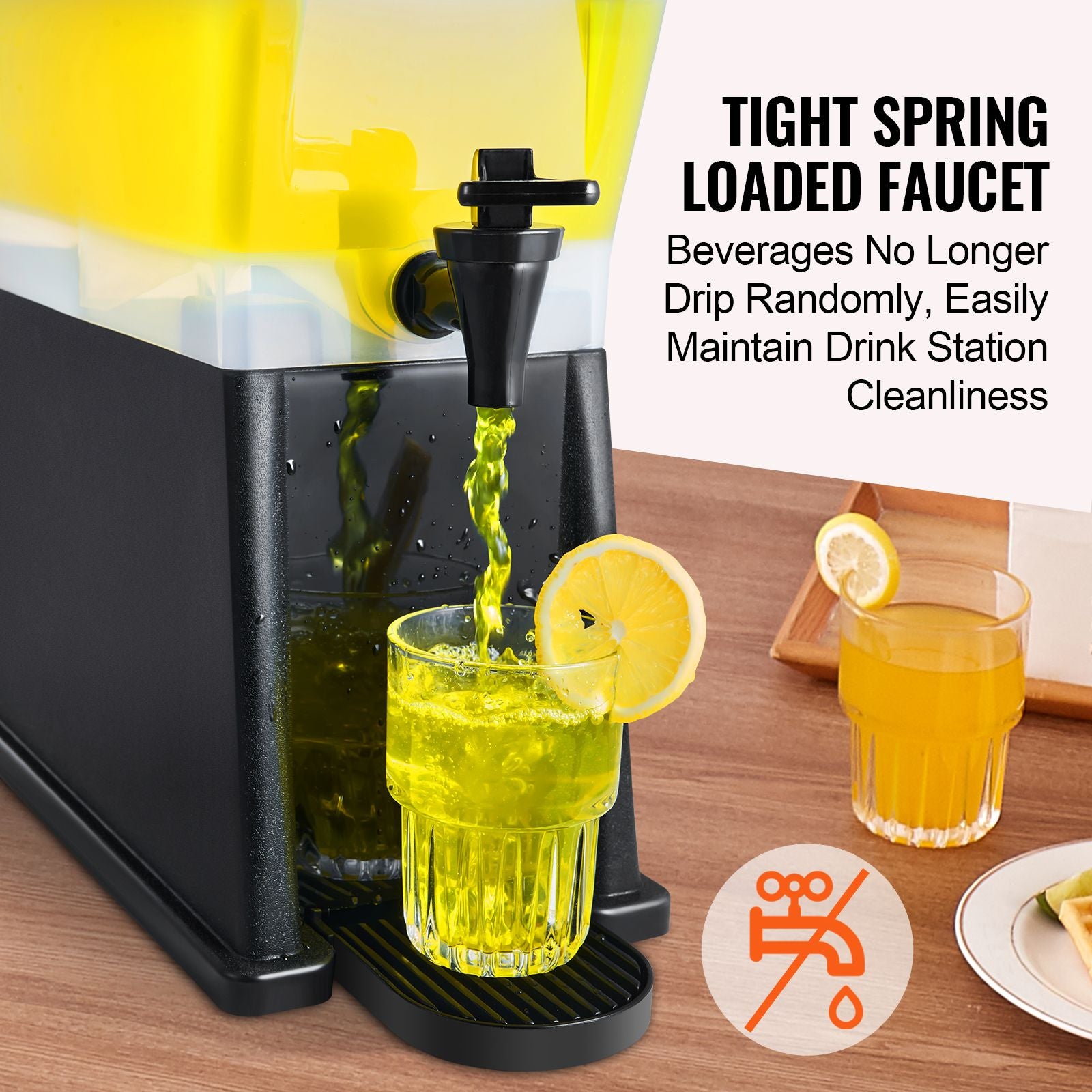 Beverage Dispenser, 3 Gallon Drink Dispenser for Parties, Plastic Juice