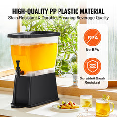 Beverage Dispenser, 3 Gallon Drink Dispenser for Parties, Plastic Juice