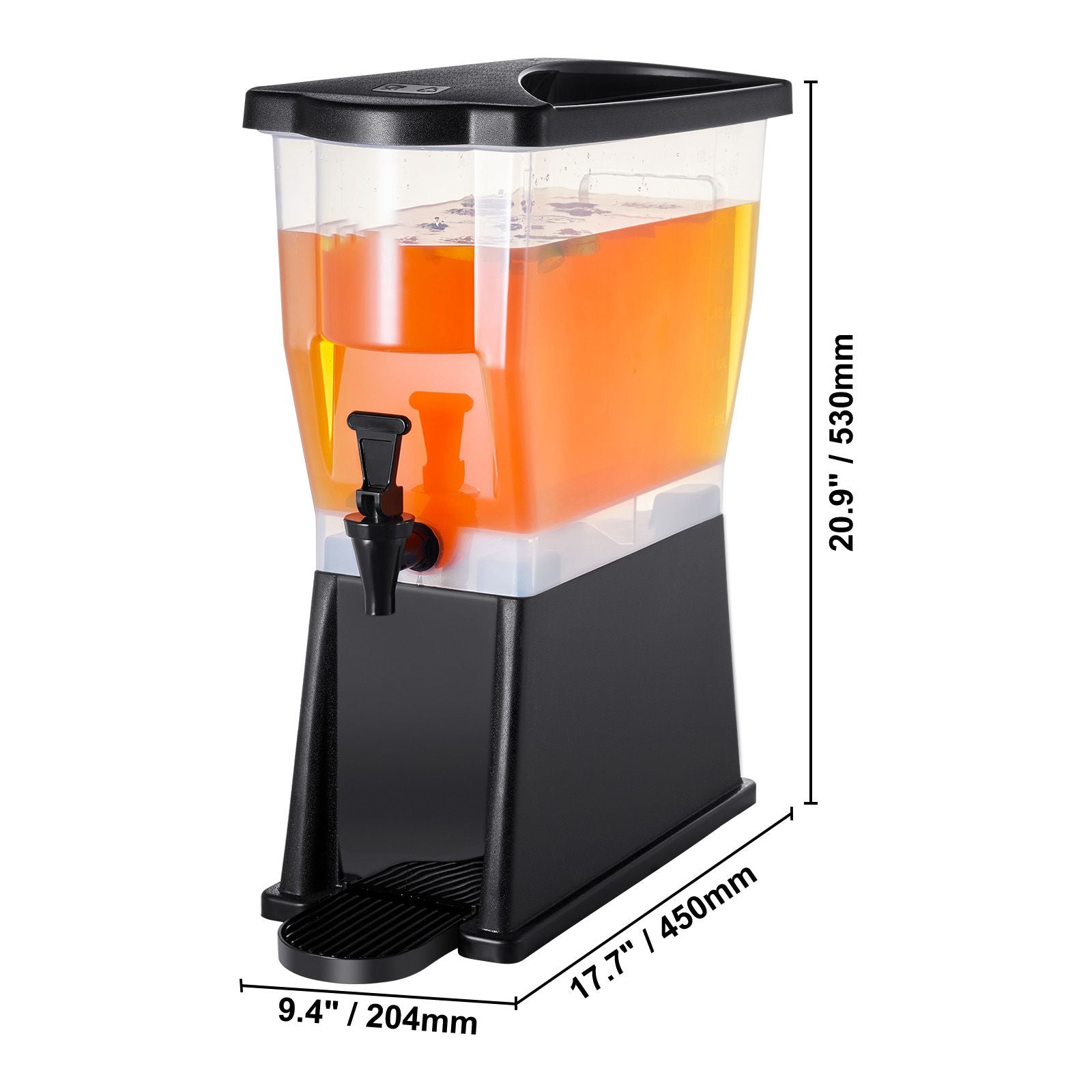 Beverage Dispenser, 3 Gallon Drink Dispenser for Parties, Plastic Juice
