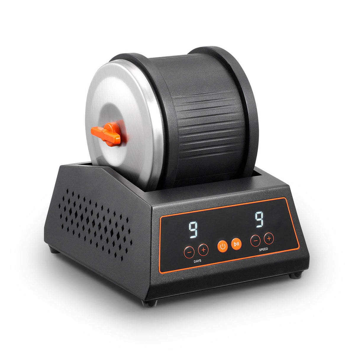 Rock Tumbler Machine 4 lbs Rock Polishing Kit 9 Speed 9-Day Timer Steel