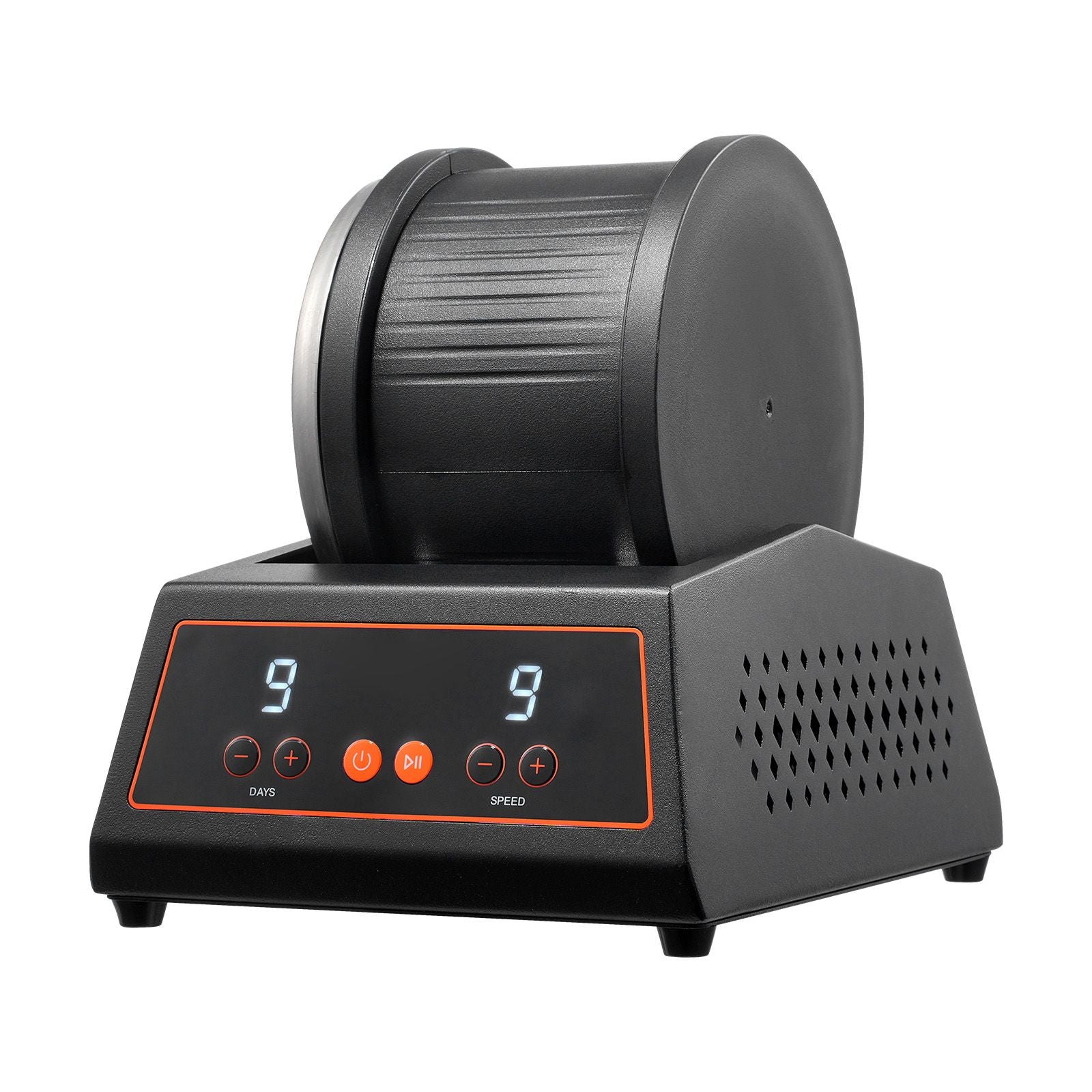 Rock Tumbler Machine 4 lbs Rock Polishing Kit 9 Speed 9-Day Timer Steel