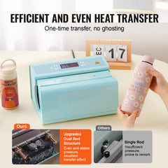 Auto Tumbler Heat Press Machine 325-887 ml Sublimation Mug Heat Press Blue