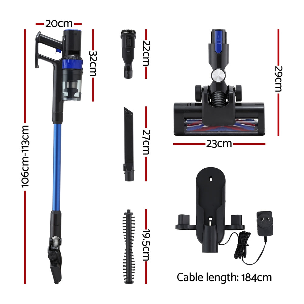 Devanti Stick Vacuum Cleaner Brushless Cordless 350W Free Delivery