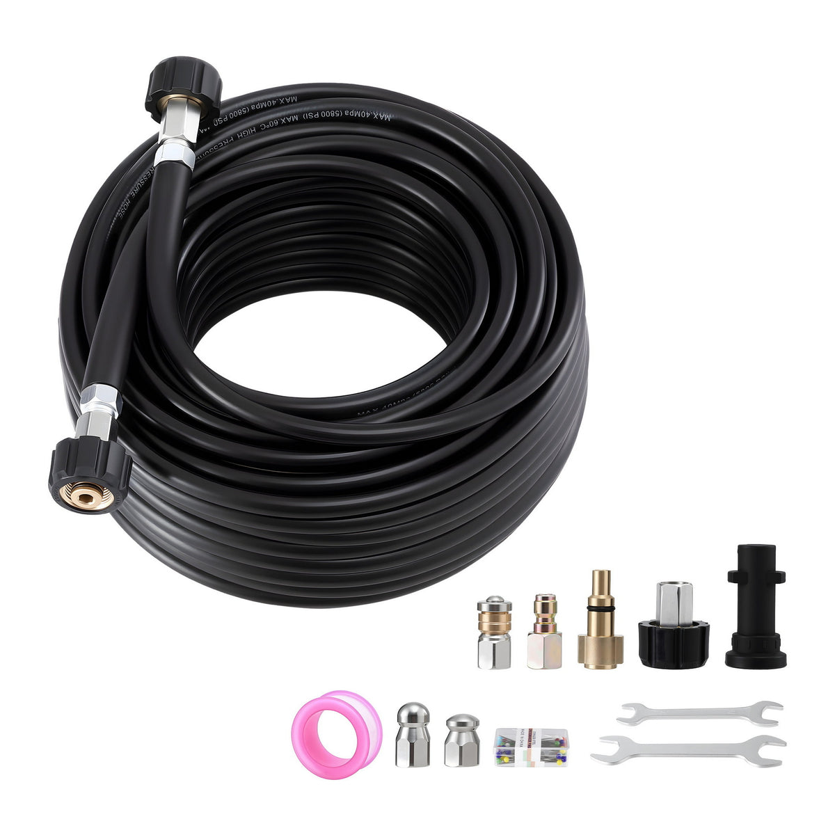 Giantz Pressure Washer Hose 30M 5800PSI Power Replacement Extension 1/4'' Quick